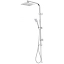 Set Colonna Doccia in Acciaio Cromato Quadrata