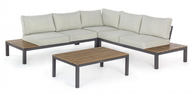 Set salotto giardino Elias antracite