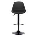 Sgabello regolabile completamente nero  36x40x85 cm