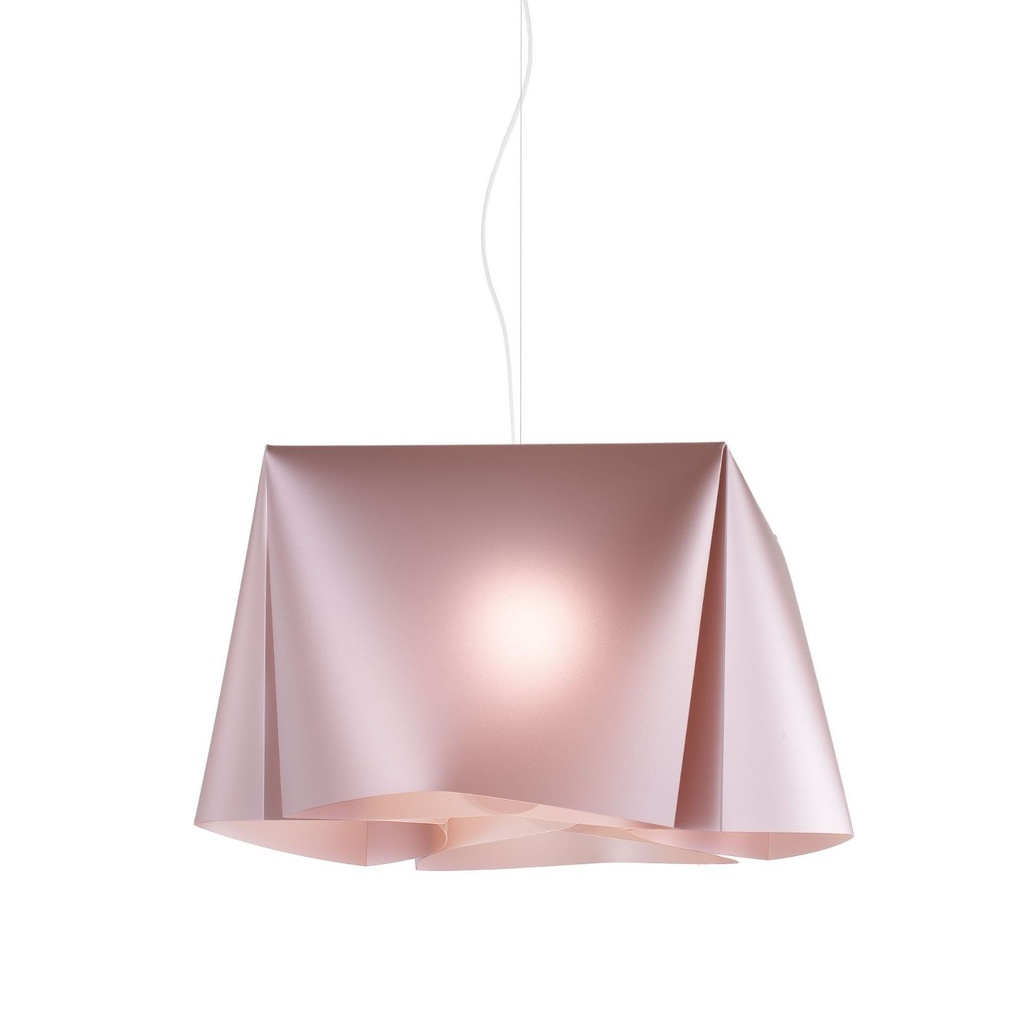 Sospensione Pink Metal in Metallo Cromato Cm. 45 x 21h