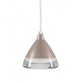 Sospensione in Alluminio Pressofuso con Diffusore in Acrilico - 20W, 1800 Lumen, Luce Calda tortora