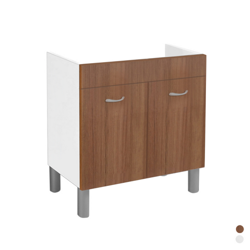 Sottolavello kit per lavello inox 80x50 cm - Bianco