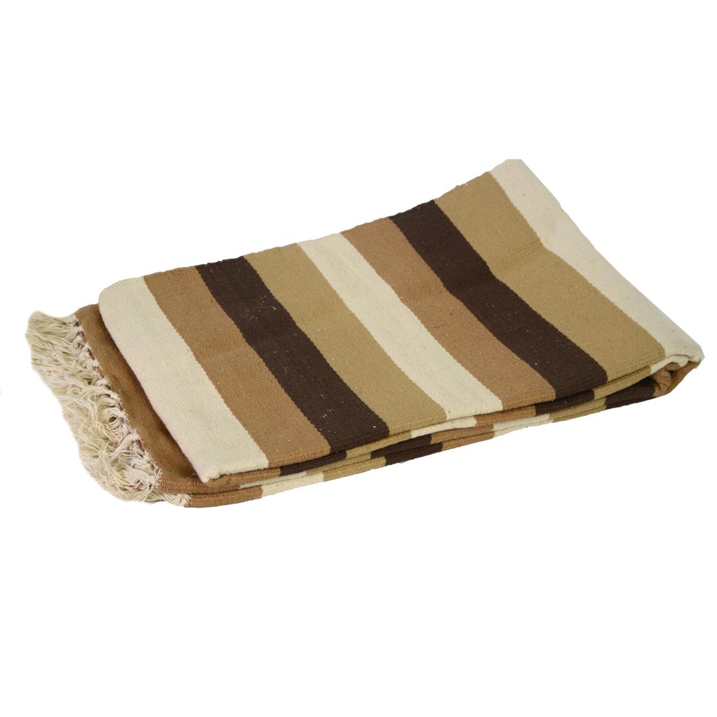 Tappeto cotone righe marroni beige kl-4440 cm 120x190