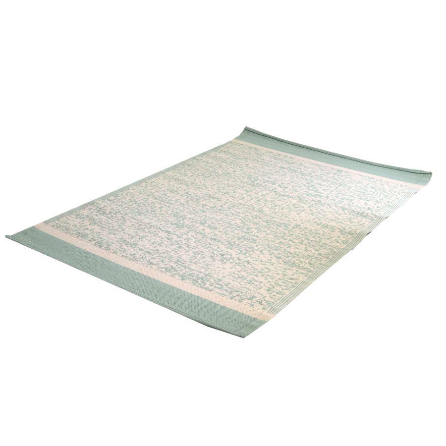 Tappeto poliestere spigato verde cm 60x180x0.6