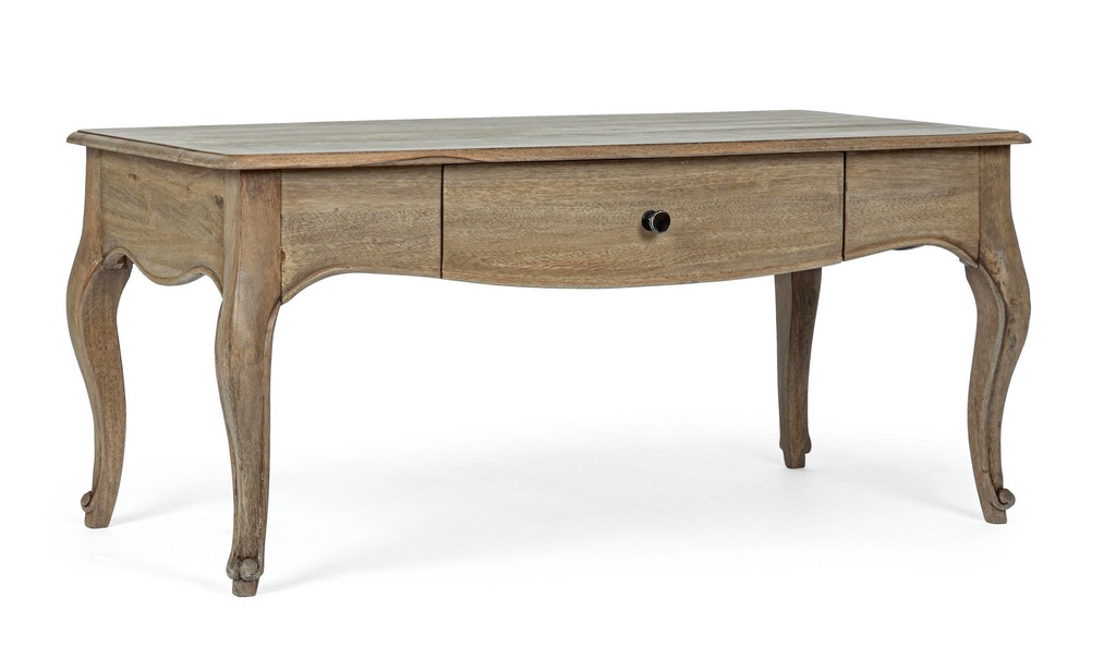 Tavolino classico 1 cassetto legno Domitille