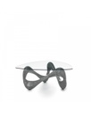 Tavolino trasparente-grigio 100 cm x 100 cm H. 42.5 cm