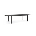 Tavolo HILDE per esterno in alluminio Antracite Allungabile 200-300x100x h75 cm
