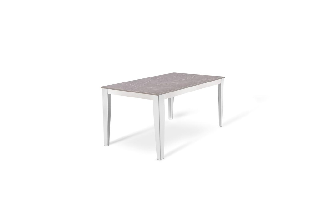 Tavolo allungabile antracite-bianco 90 cm x 156- 316 cm H. 76 cm