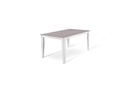 Tavolo allungabile antracite-bianco 90 cm x 156- 316 cm H. 76 cm