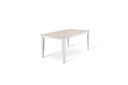Tavolo allungabile cemento bianco 80 cm x 130-290 cm H. 76 cm