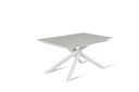 Tavolo allungabile cemento bianco-bianco 90 cm x 140- 190 cm H. 76 cm