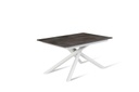 Tavolo allungabile cemento grigio-bianco 90 cm x 140- 190 cm H. 76 cm