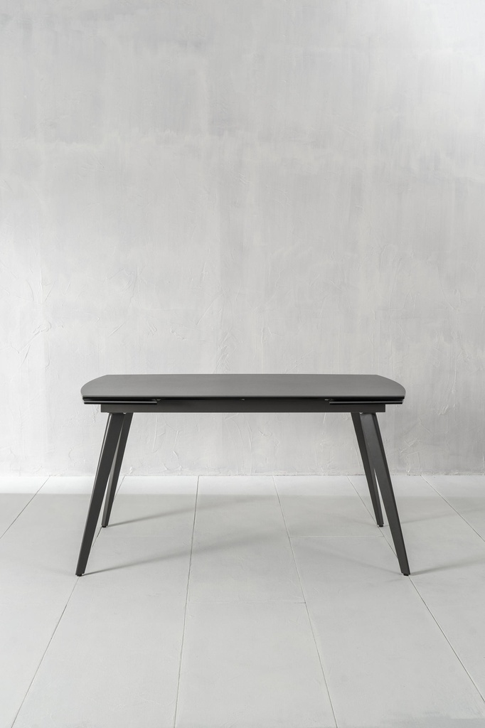 Tavolo allungabile con top in ceramica grigio antracite 140/170/200x90x76h cm