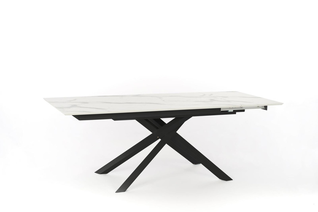 Tavolo allungabile con top in marmo calacatta 170/270x90x76h cm