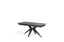 Tavolo allungabile grigio-negro 90 cm x 160-240  cm cm H. 76 cm