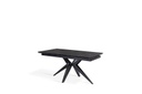 Tavolo allungabile nero opaco 90 cm x 160-240  cm cm H. 76 cm