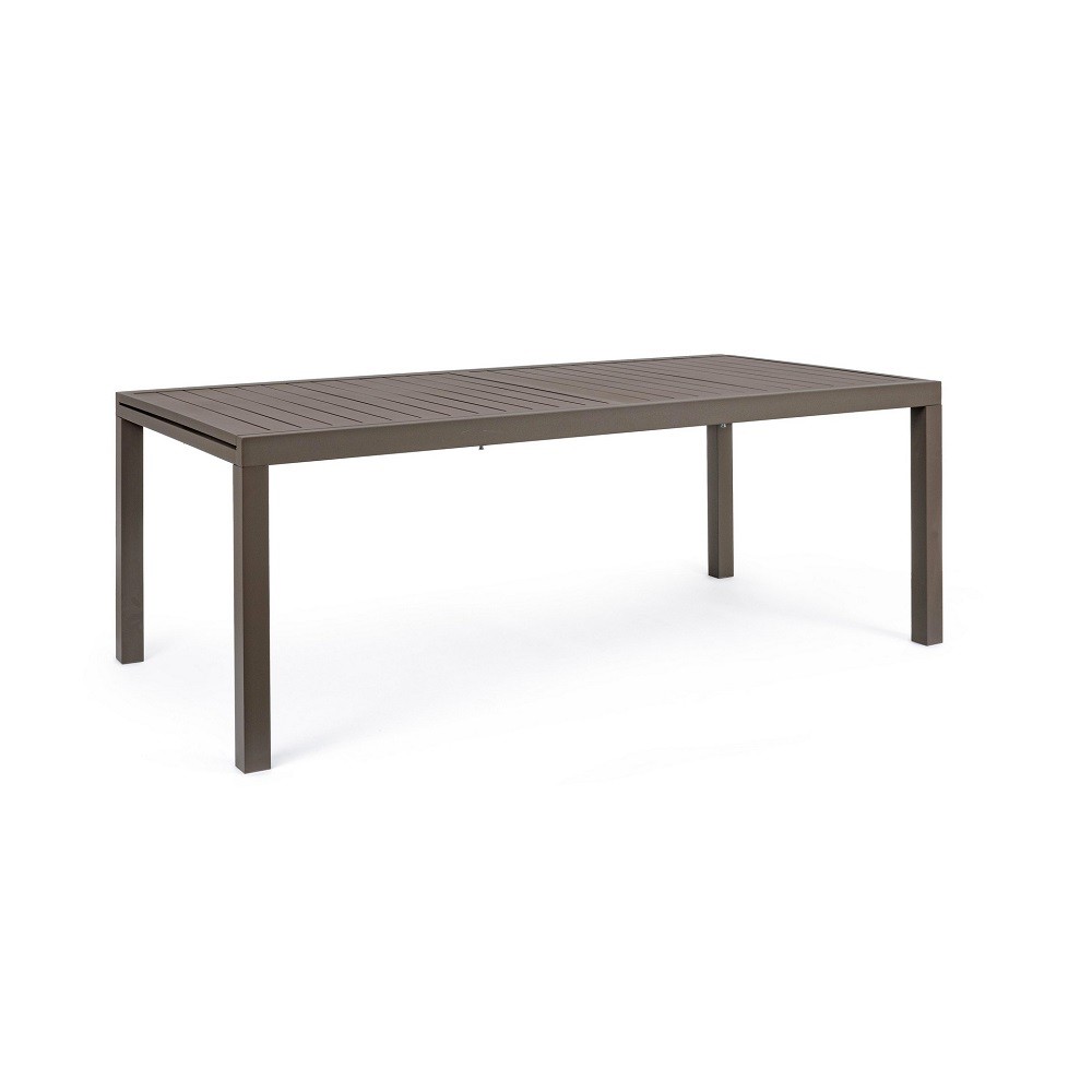 Tavolo arredo giardino allungabile alluminio marrone Hide cm 200-300 x 100