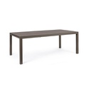 Tavolo arredo giardino allungabile alluminio marrone Hide cm 200-300 x 100