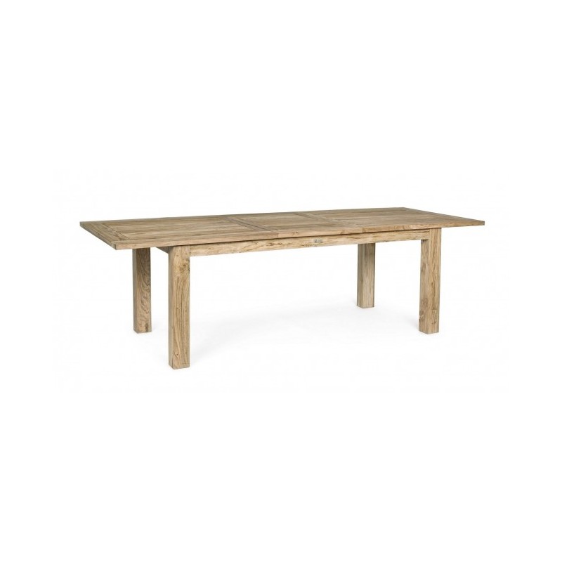 Tavolo da esterno Rettangolare in Legno Teak FSC cm 200-260x 100x h 78