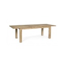 Tavolo da esterno Rettangolare in Legno Teak FSC cm 200-260x 100x h 78