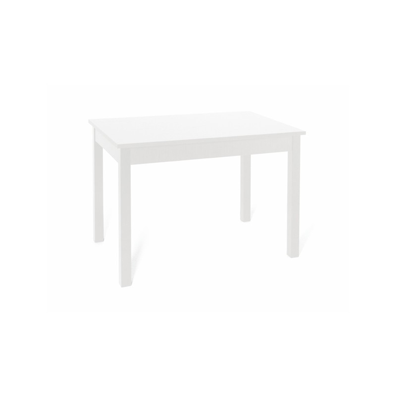 Tavolo da pranzo Bianco Frassinato in legno nobilitato cm 70x110
