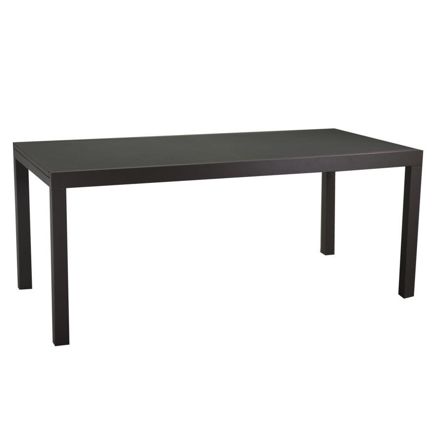 Tavolo in alluminio Boise allungabile antracite opaco m160-220x90xh67,5-75