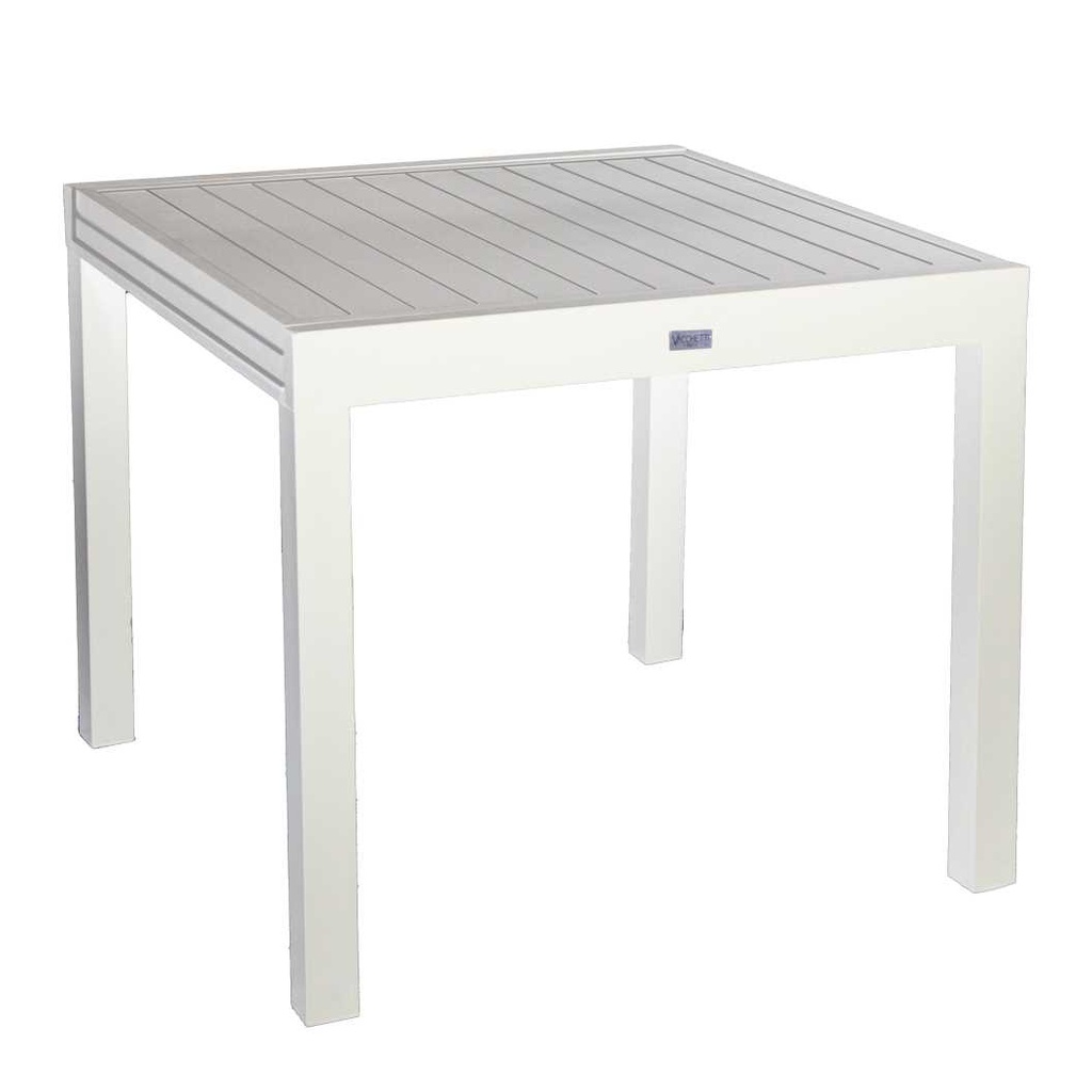 Tavolo in alluminio Sullivan allungabile bianco