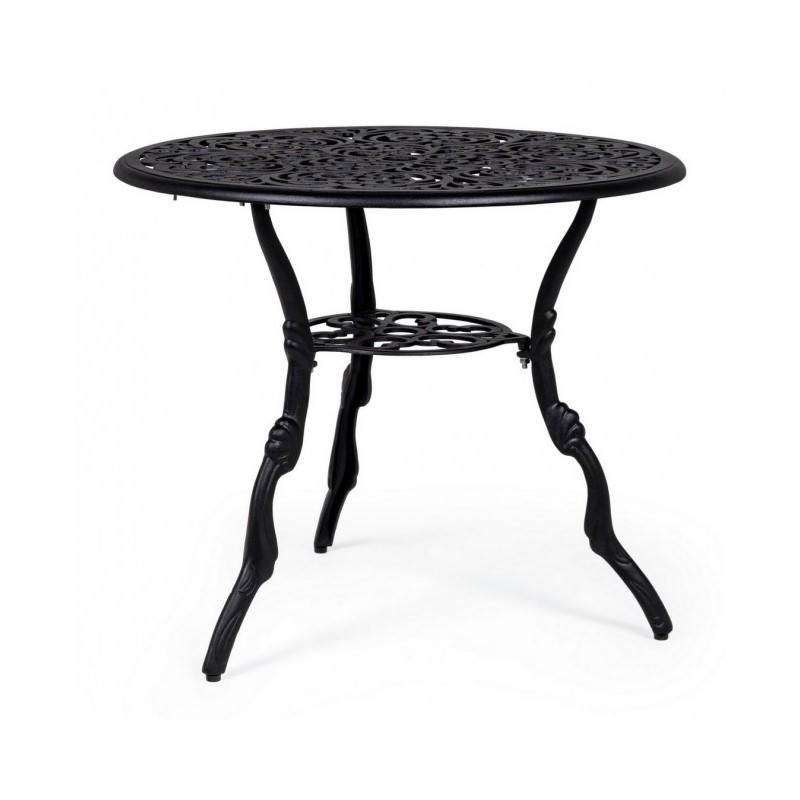 Tavolo per esterno in alluminio Antracite VICTORIA diametro 80 x h67 cm iperbriko