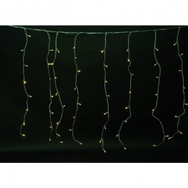 Tenda 144 luci led bianco caldo effetto pioggia