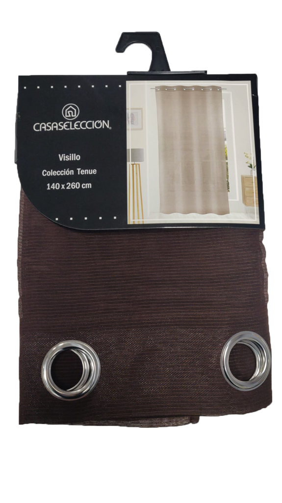 Tenda Visillo Tenue cioccolato 140 x 260 centimetri