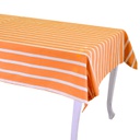 Tovaglia pop righe arancione rettangolare cm140x240