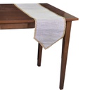 Tovaglia runner tessuto bianco rettangolare cm30x150