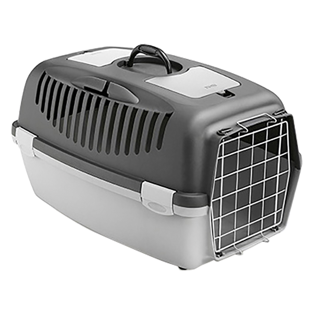 Trasportino 'Gulliver' Con Porta Grigio Chia/Scuro Cm 48 X 32 X H 31