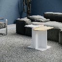 Tris tavolino da salotto Mund bianco rovere light mocha EFFEZ