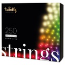 Twinkly STRINGS Luci di Natale Smart 250 Led RGBW II Generazione Cavo Nero