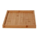 Vassoio bambù naturale quadro cm 30x30h2