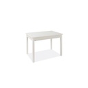 Tavolo pranzo allungabile Bianco Frassinato legno nobilitato cm 60x90-120
