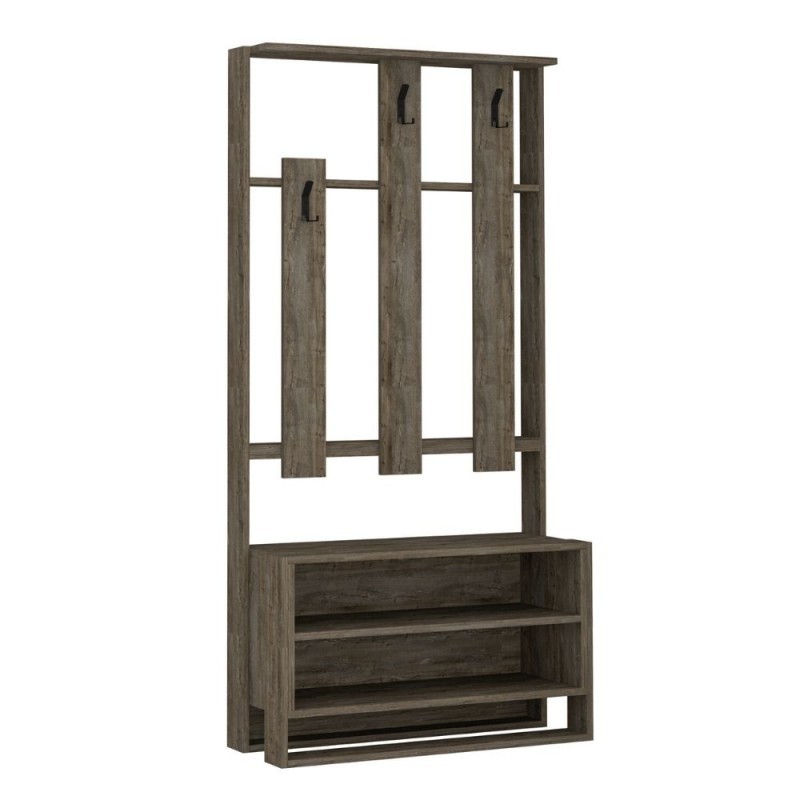 (2c) Mobile ingresso Chester noce 90x36xh.180 cm(CHESTERNOCE)