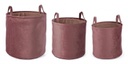 3x Set3 P.Oggetti Velvet To Rosa