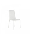 4x Sedia in similpelle  e metallo bianco Cleo STS