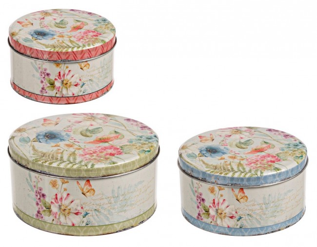 4x Set3 Scatola Poesia Fiorito
