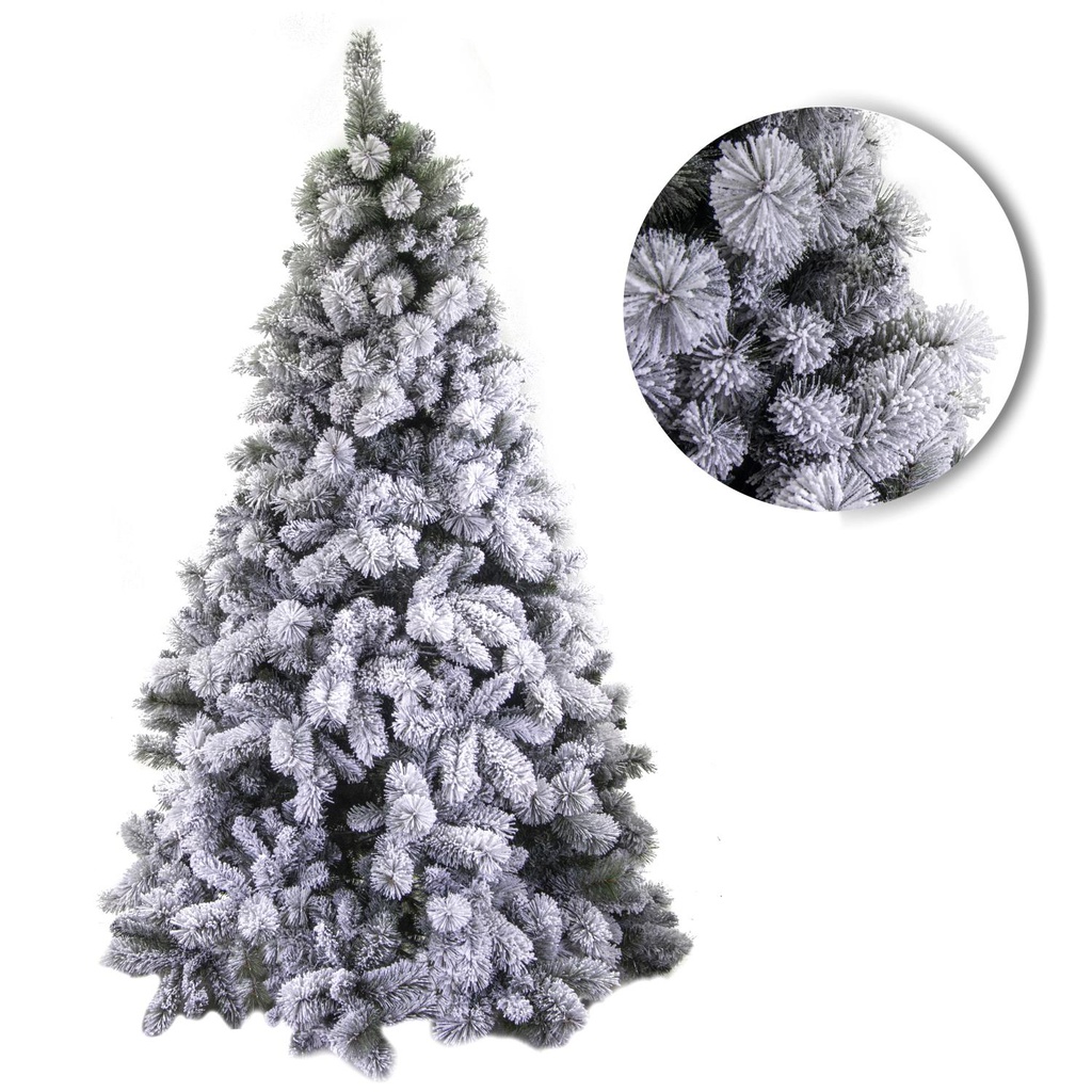 Albero Gennargentu innevato verde 1713 rami cmø148h240