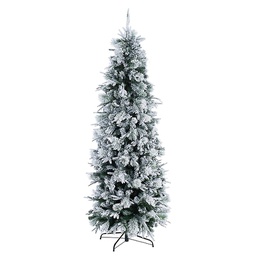 [19627918] Albero di Natale Dresda innevato cm 210