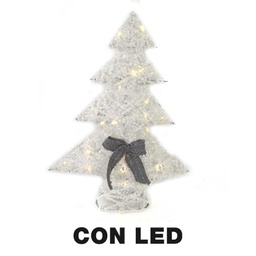 [V6192730000] Albero plastica con led bianco cm38x10h51