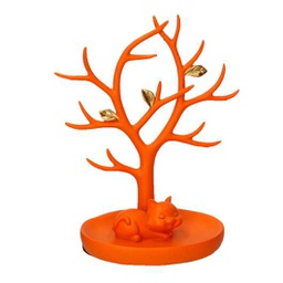 [V1871080000] Albero resina espositore arancione cm 19x11h22