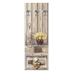 [L1947] Appendiabiti a muro Yellow Roses 46x125 cm