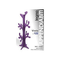 [GIC575419] Appendiabiti bambino da terra piantana piccolo viola cm 122 h
