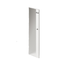 [AZ26014] Appendiabiti con specchio a parete  colore Bianco H182x50x4cm