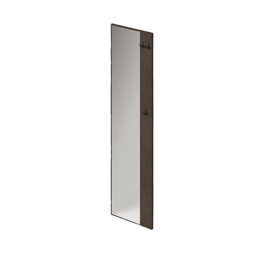 [AZ26007] Appendiabiti con specchio a parete  colore Fango H182x50x4cm