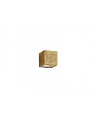 [TRIO223710130] Applique Brad Cubo Legno Doppia Emissione Led Trio Lighting